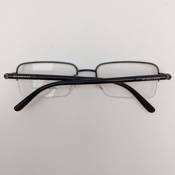 🕶️Made in Italy! Burberry B1196 1001 Eyeglasses 52/18 140 /KAB537🕶️ - Picture 2 of 6